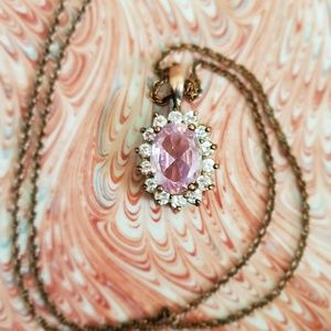 Pink Cubic Zirconia Pendant